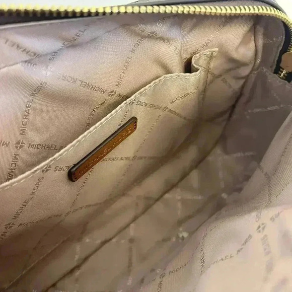 Michael kors purse Jet Set Large East/West Zip Chain crossbody bag brown - Picture 8 of 10